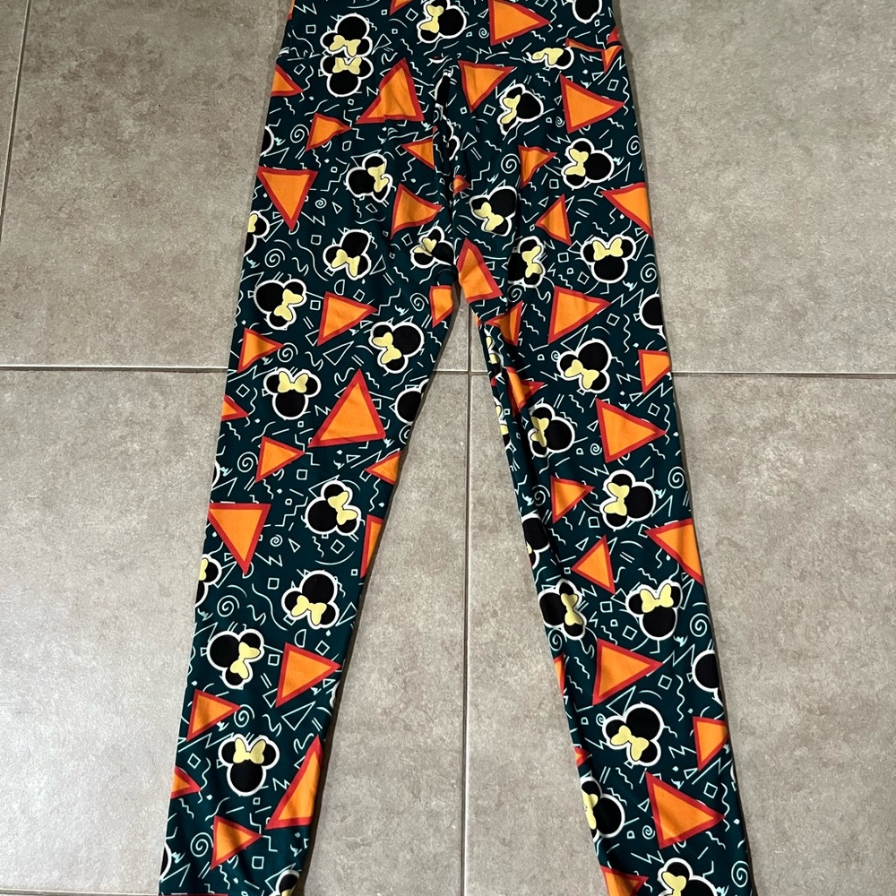 Lularoe mini mouse green leggings